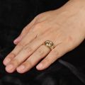 The Praying Hands Ring Gifts for Men and Women 10K Gold Platinum Luxury Originality Customized