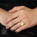 The Praying Hands Ring Gifts for Men and Women 10K Gold Platinum Luxury Originality Customized