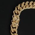 Cuban Link Chain Diamond 10K Yellow Gold Double Rows Full Dense Diamond Setting Fashion Thick Necklace Customized