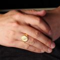 The Praying Hands Ring Gifts for Men and Women 14K Gold Platinum Luxury Originality Customized