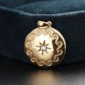 Can Put Photos of Diamond Necklace Photo Box Pendant Flipped 18K Gold Rose Platinum Customized