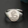 Chinese Dragon Ring 18k Gold Platinum Ancient Zodiac Dragon Men And Women Ring Light Luxury And Domineered Custom