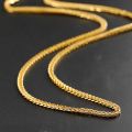 Chopin Chain 18K Yellow Gold Necklace Golden Universal Versatile Men and Women Classic Fashion AU750 Plain Gold Chain