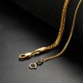 Chopin Chain 18K Yellow Gold Necklace Golden Universal Versatile Men and Women Classic Fashion AU750 Plain Gold Chain