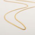 Chopin Chain 18K Yellow Gold Necklace Golden Universal Versatile Men and Women Classic Fashion AU750 Plain Gold Chain