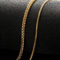 Chopin Chain 18K Yellow Gold Necklace Golden Universal Versatile Men and Women Classic Fashion AU750 Plain Gold Chain