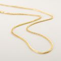 Chopin Chain 18K Yellow Gold Necklace Golden Universal Versatile Men and Women Classic Fashion AU750 Plain Gold Chain