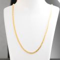 Chopin Chain 18K Yellow Gold Necklace Golden Universal Versatile Men and Women Classic Fashion AU750 Plain Gold Chain