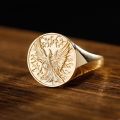 14K Gold Phoenix Ring - A Symbol of Rebirth and Immortality