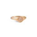 A Cluster Of Diamond Rings Set With Stars 14K Gold Naturally Very Small Diamond Women Rings Japanese Light Luxury