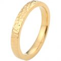 Ancient Handmade Hammer Gold Ring 14K 3MM Width Ancient Chinese Style Hammer Line Men Women Rings Light Luxury Delicate