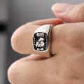 All Is Vanity Skull Ring 10K Gold Platinum European Personality Domdomous Light Luxury