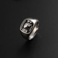 All Is Vanity Skull Ring 10K Gold Platinum European Personality Domdomous Light Luxury