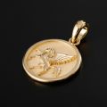 Poetry and Far Away Pegasus God of Hope Pendant in 10K Gold Platinum Devise Light luxury