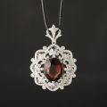 Crown Tourmaline Ruby Pendant In 10K Gold 11.567ct + 1.612ct Advanced Customization