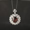 Crown Tourmaline Ruby Pendant In 10K Gold 11.567ct + 1.612ct Advanced Customization