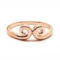 Dahua Journey To The West Great Sage Sun Wukong Band-tightening Spell 10K Rose Gold Ring Love You Forever Couple Ring