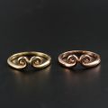 Dahua Journey To The West Great Sage Sun Wukong Band-tightening Spell 10K Rose Gold Ring Love You Forever Couple Ring