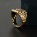 Freemasonry Ring 10K Gold Rose Platinum Pattern Badge European American Men's Ring Personalized Customization