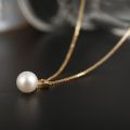 Happy And Full Pearl Pendant 10K Elegant Temperament Customization