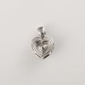 Heart Shaped Yellow Diamond Lover Gaze Pendant 10K Gold 0.620 ct + 0.410 ct Original Customized