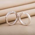 Inseparable Heart-shaped Ring Platinum Pt950 Love 10K White Gold Original Design Creative Couple Ring