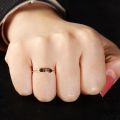 Love Billboard Women Ring 10K Yellow White Rose Gold Platinum Girly Heart Trendy Simple Personality Extremely Small
