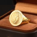 Majestic Tiger King - TIGERS HAVE NO FEAR TO WALK ALONE 10K Yellow Gold Tiger Ring