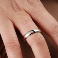 Marry Me Hidden Message Talking Ring 10K White Gold Platinum Pt950 Creative Male Female Couple Ring