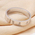 Om Mani Padme Hum Ring 10K White Yellow Rose Gold Platinum Sanskrit Mantra Men And Women Creative Personality