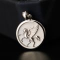 Poetry and Far Away Pegasus God of Hope Pendant in 14K Gold Platinum Devise Light luxury