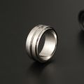 Pt950 Platinum Mens Ring 10K White Rose Gold Hipsters Domineering Simple European And American Style