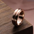 Pt950 Platinum Mens Ring 10K White Rose Gold Hipsters Domineering Simple European And American Style