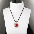 Rose Gold Cube Synthetic Ruby Pendant 10K Gold 11.510 Ct + 1.470 Ct Zircon Original Customized