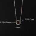Round Ruby Pendant 10K Gold + 1.110ct/1 0.120ct/20 Noble Love Personality Fashionable
