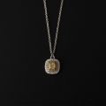 Square Yellow Diamond Pendant 10K Gold Successfully Matured And Generously Customized