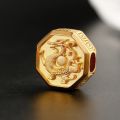 The Four Great Divine Beasts Gold Transfer Bead Qinglong Baihu Zhuque Xuanwu 10K Gold Bracelet Beads Pendant