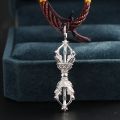 Vajra Pestle Devil Pestle Pendant 10K Yellow Gold White Gold Rose Gold Platinum Magic Necklace Pendant