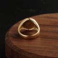 Eye Of Ra Ancient Egyptian Sun God Ring 14K Yellow Gold White Rose Platinum Independent Goddess