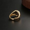 Eye Of Ra Ancient Egyptian Sun God Ring 14K Yellow Gold White Rose Platinum Independent Goddess