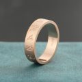 Om Mani Padme Hum Ring 14K White Yellow Rose Gold Platinum Sanskrit Mantra Men And Women Creative Personality