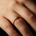 Stars Simple Diamond Women Ring 14K Yellow Rose Gold Natural Diamonds Platinum Very Fine Circle Design