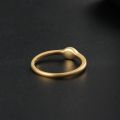 Stars Simple Diamond Women Ring 14K Yellow Rose Gold Natural Diamonds Platinum Very Fine Circle Design