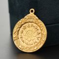 Tibetan Biography Padmasambhava Manjusri Nine Palaces Eight Diagrams Token 14K Gold Platinum 12 Zodiac Waist Pendant