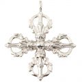 Cross Vajra Pestle Platinum Pendant 18k Yellow White Gold Magic Necklace Creative Personality