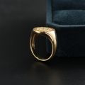 Dragon Phoenix Signet Ring Chinese Ancient Style 18k Gold White Rose Male And Female Couples Wedding Commemorative Ring