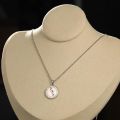 Embracing Imperfections - 10K White Gold or Platinum Diamond Pendant with Natural Diamonds for Unique Mens and Womens Necklace