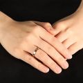 Embracing the Imperfections - Creative 14K White Gold or Platinum Unique Diamond Ring with Original Design for Both Men and Women