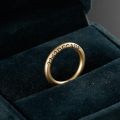 Eye-Catching Love: Unique Couple Rings - 10K Yellow Gold, Rose Gold, and Platinum with Side Engraving and Matte Finish