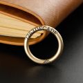 Eye-Catching Love: Unique Couple Rings - 14K Yellow Gold, Rose Gold, and Platinum with Side Engraving and Matte Finish